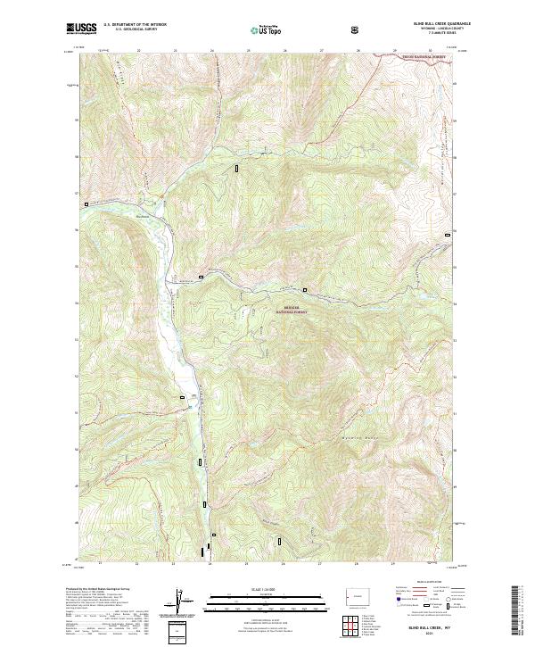 USGS Topographic Map – Blind Bull Creek