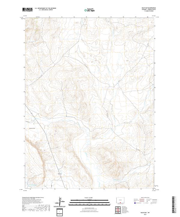 USGS Topographic Map – Blue Gap