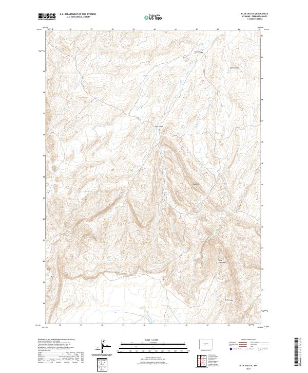 USGS Topographic Map – Blue Gulch