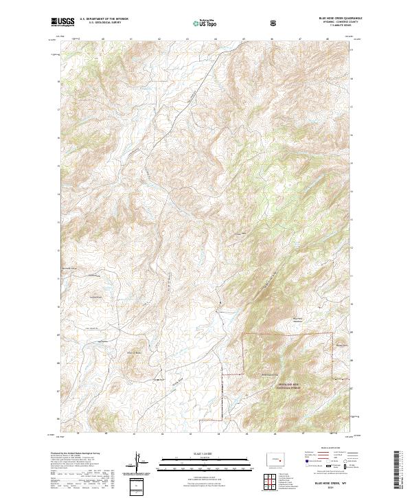USGS Topographic Map – Blue Nose Creek