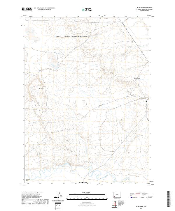 USGS Topographic Map – Blue Point