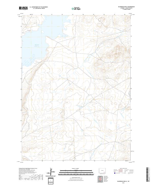 USGS Topographic Map – Bluegrass Wells