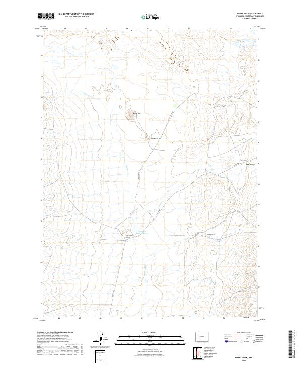 USGS Topographic Map – Boars Tusk
