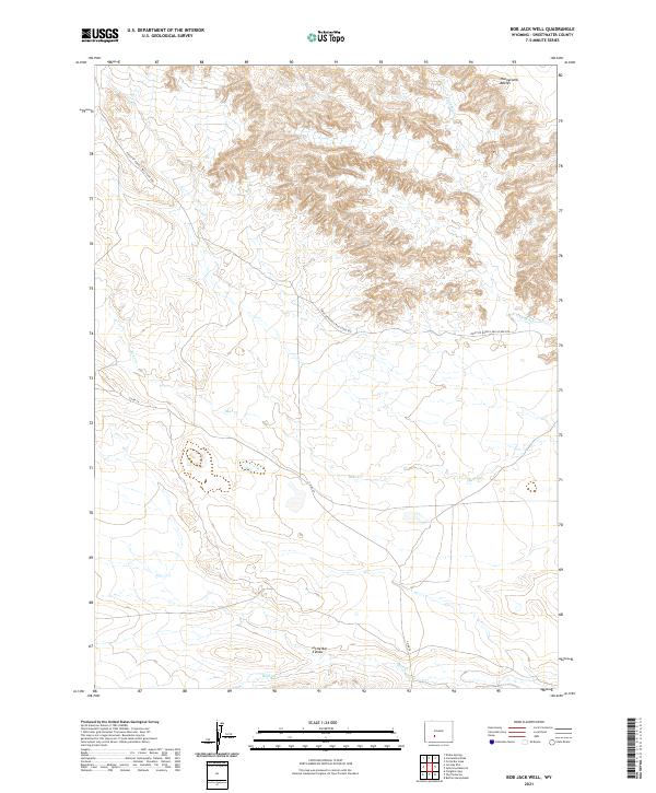 USGS Topographic Map – Bob Jack Well