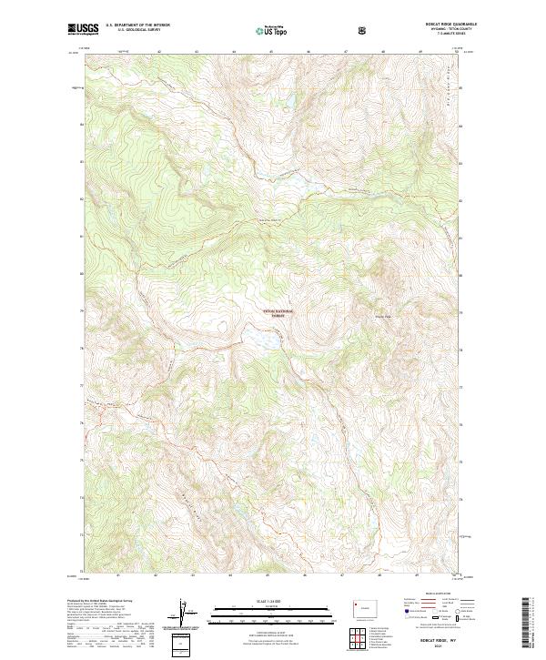 USGS Topographic Map – Bobcat Ridge