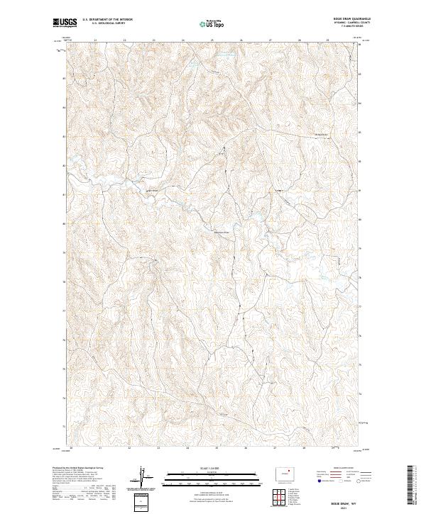 USGS Topographic Map – Bogie Draw