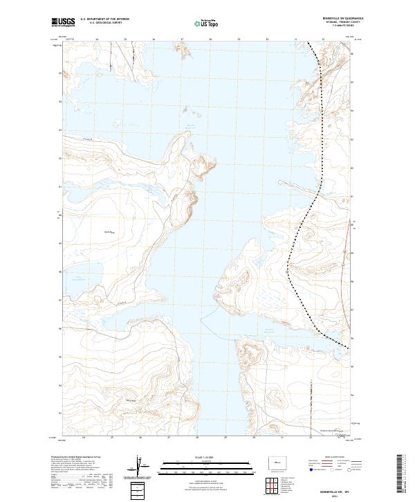 USGS Topographic Map – Bonneville SW