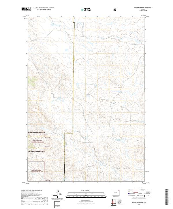 USGS Topographic Map – Bonnie Reservoir