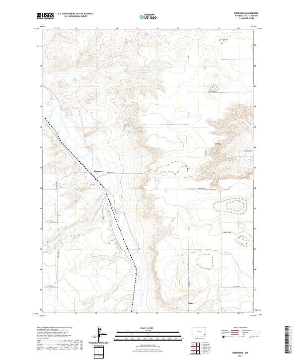 USGS Topographic Map – Bordeaux