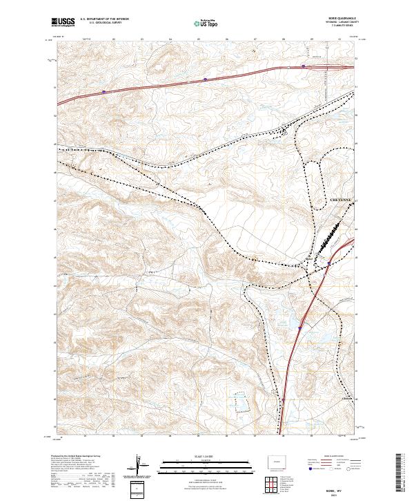 USGS Topographic Map – Borie
