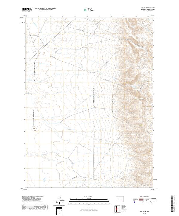 2021 Map of Bosler SE, 2021 Print