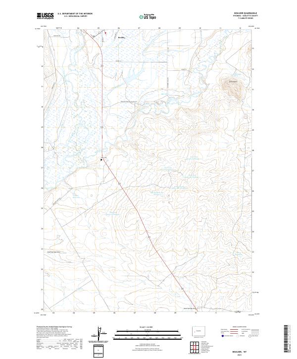 USGS Topographic Map – Boulder