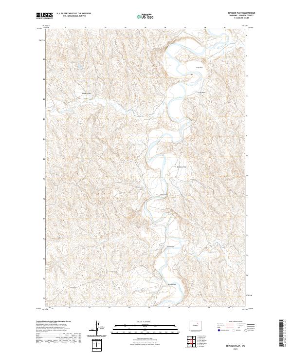 USGS Topographic Map – Bowman Flat