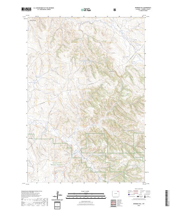 USGS Topographic Map – Bowman Hill