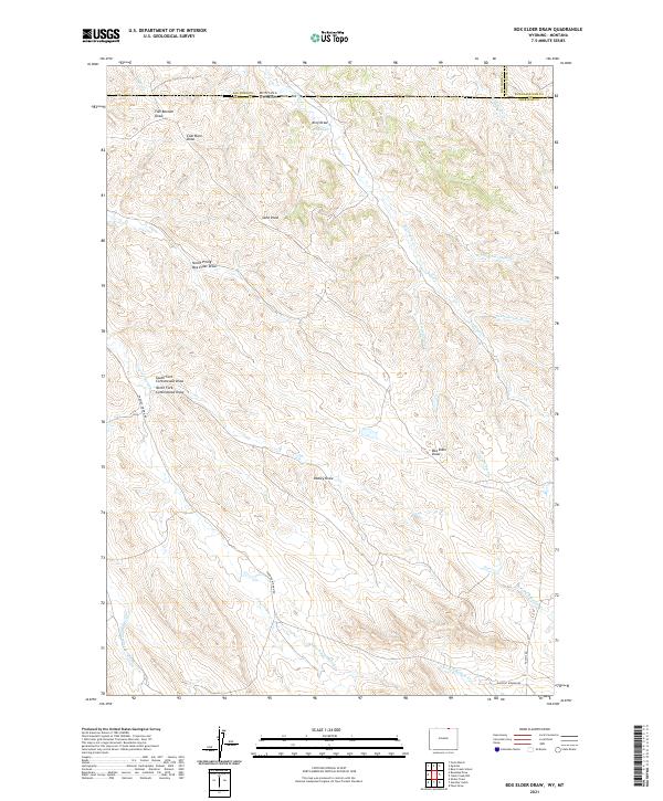 USGS Topographic Map – Box Elder Draw