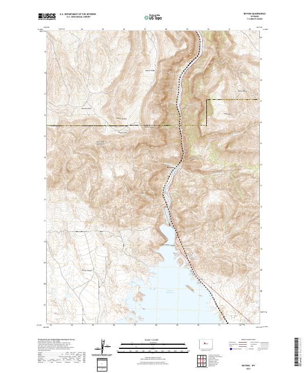 USGS Topographic Map – Boysen
