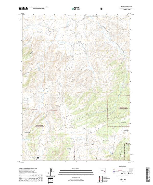 USGS Topographic Map – Braae