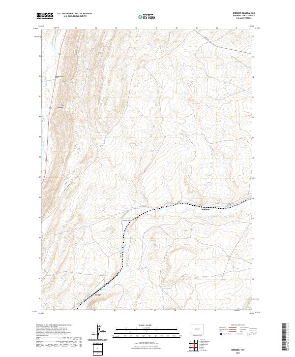 USGS Topographic Map – Bridger