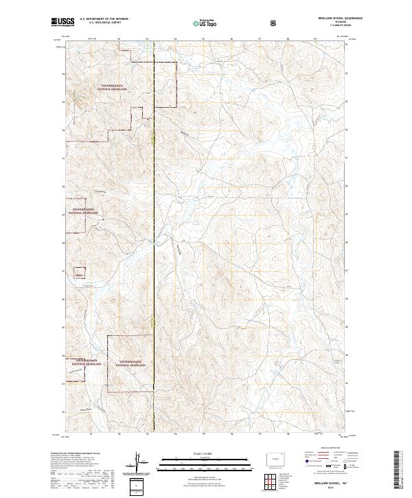 USGS Topographic Map – Brislawn School