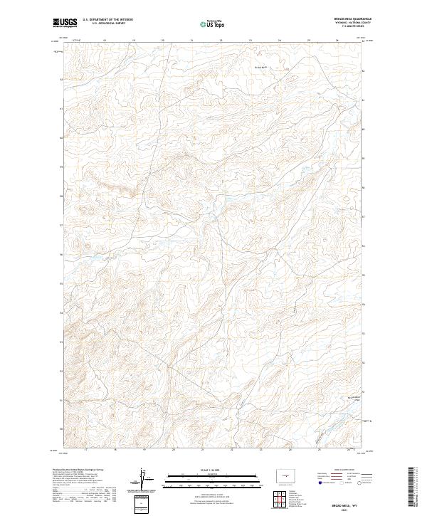 USGS Topographic Map – Broad Mesa