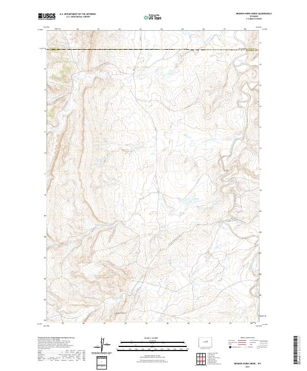 USGS Topographic Map – Broken Horn Creek