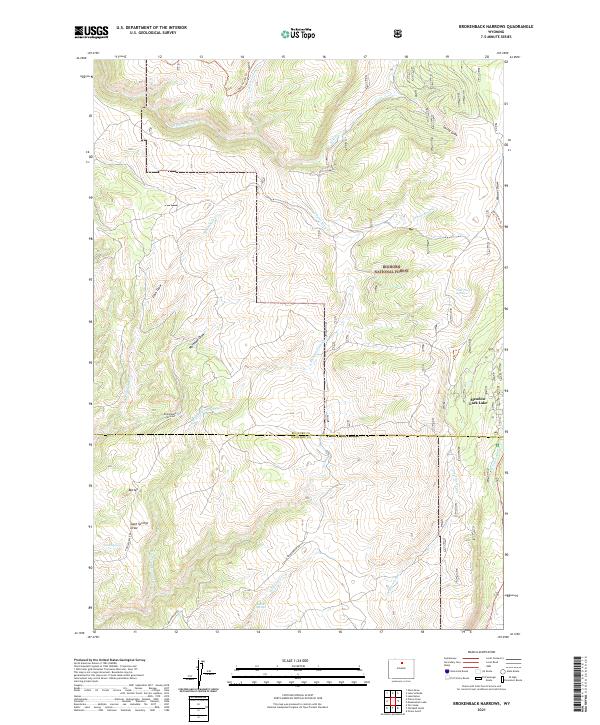 USGS Topographic Map – Brokenback Narrows
