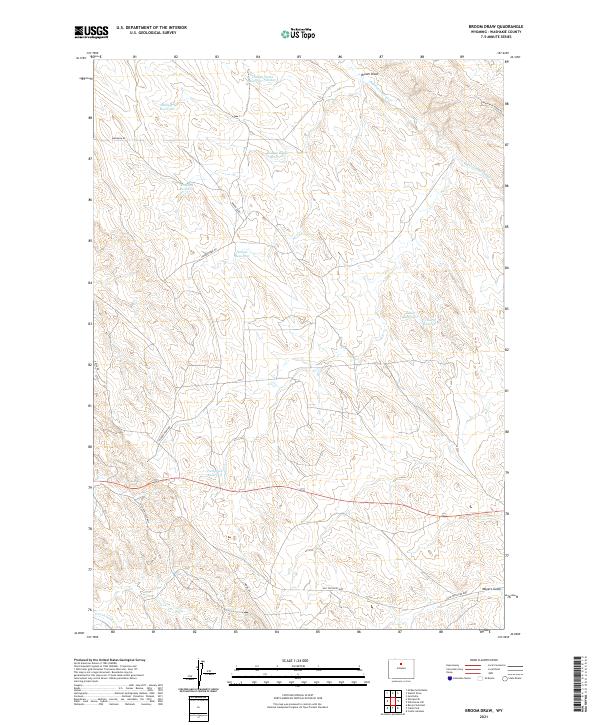 USGS Topographic Map – Broom Draw
