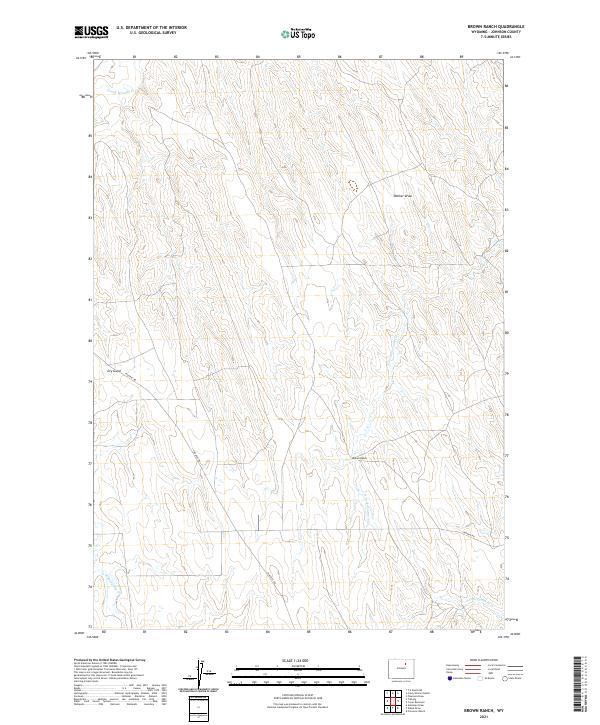 USGS Topographic Map – Brown Ranch