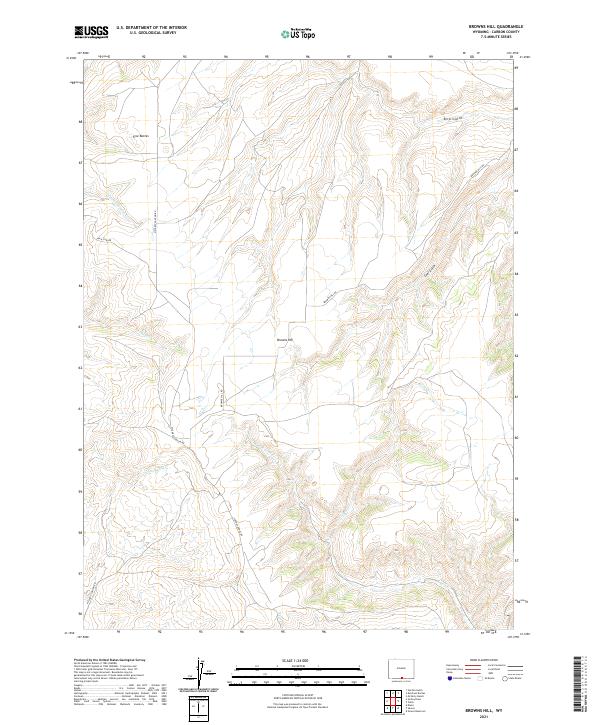 USGS Topographic Map – Browns Hill