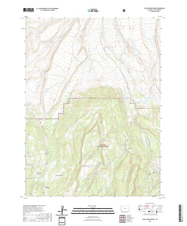 USGS Topographic Map – Buck Fever Ridge