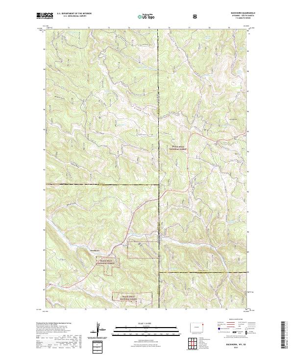 USGS Topographic Map – Buckhorn