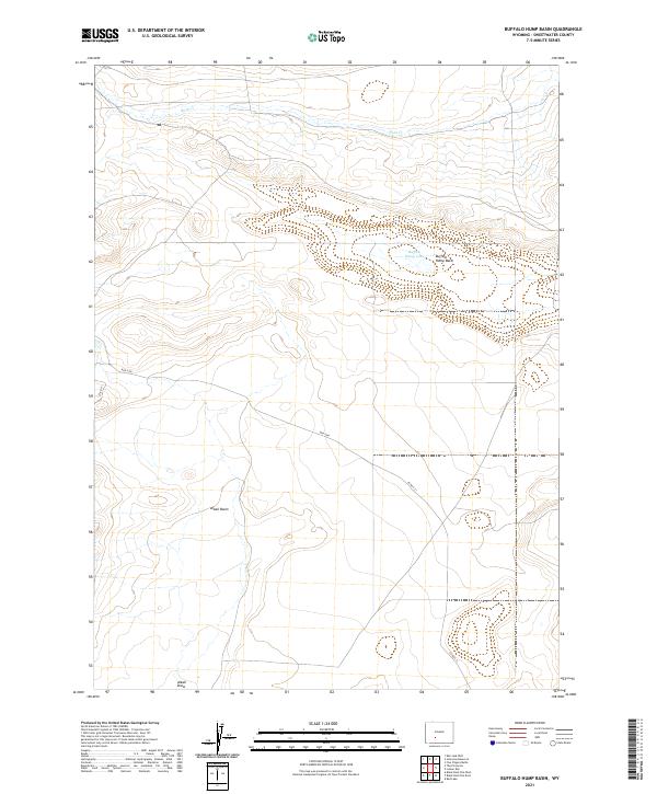 USGS Topographic Map – Buffalo Hump Basin