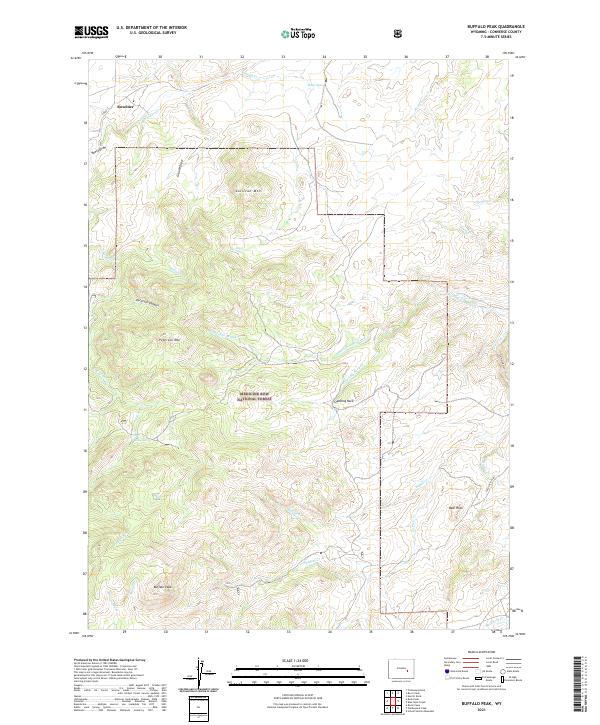 USGS Topographic Map – Buffalo Peak