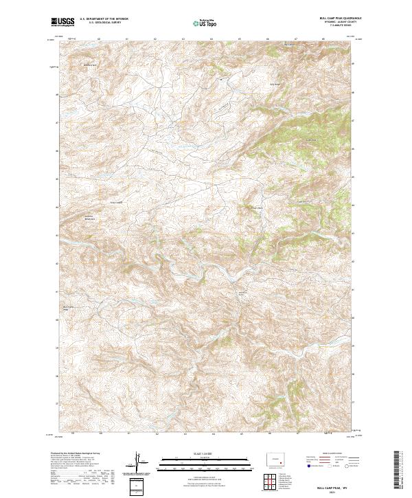 USGS Topographic Map – Bull Camp Peak