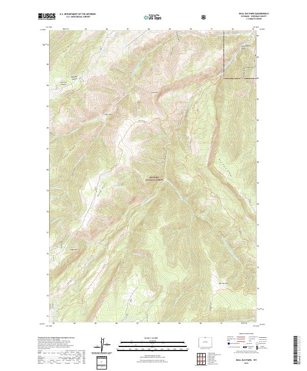 USGS Topographic Map – Bull Elk Park