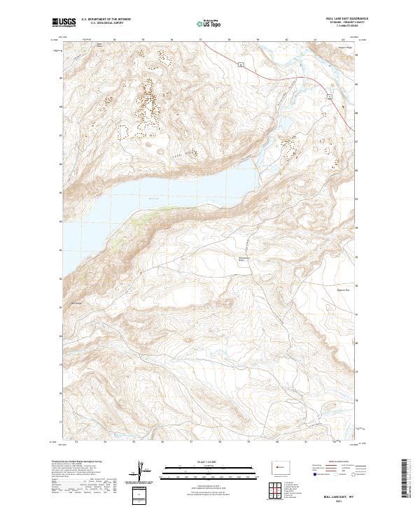 USGS Topographic Map – Bull Lake East
