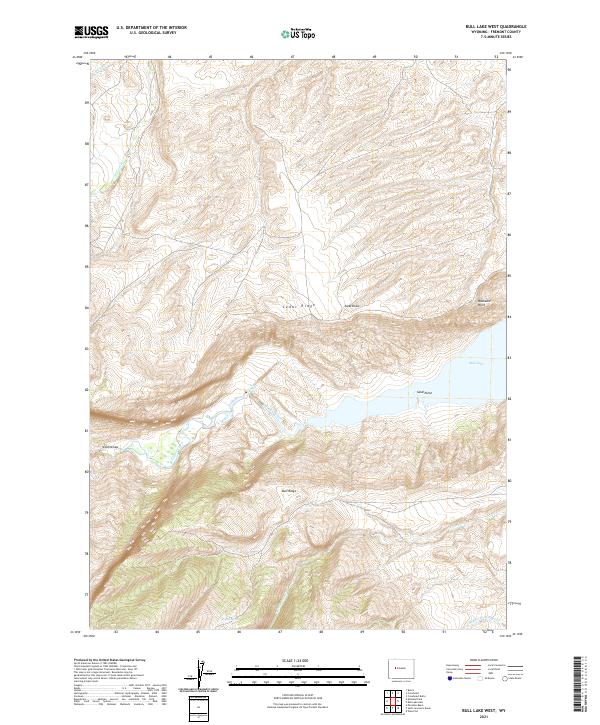 USGS Topographic Map – Bull Lake West
