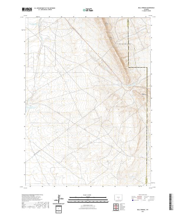 USGS Topographic Map – Bull Springs