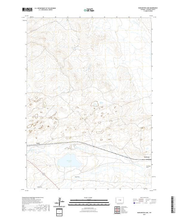 USGS Topographic Map – Burlington Lake