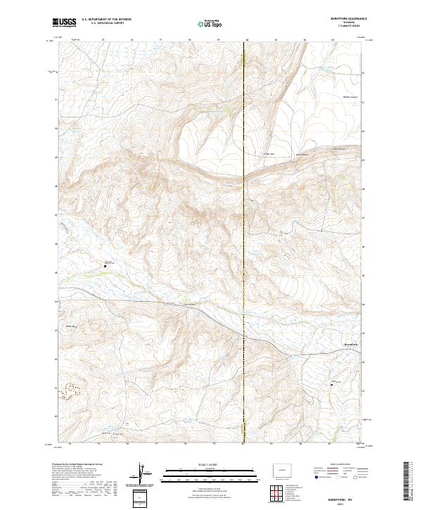 USGS Topographic Map – Burntfork