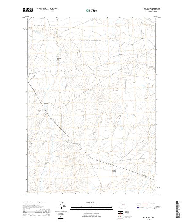 USGS Topographic Map – Butte Well