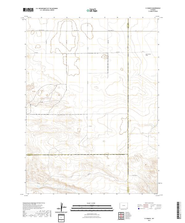 2021 Map of C S Ranch, 2021 Print