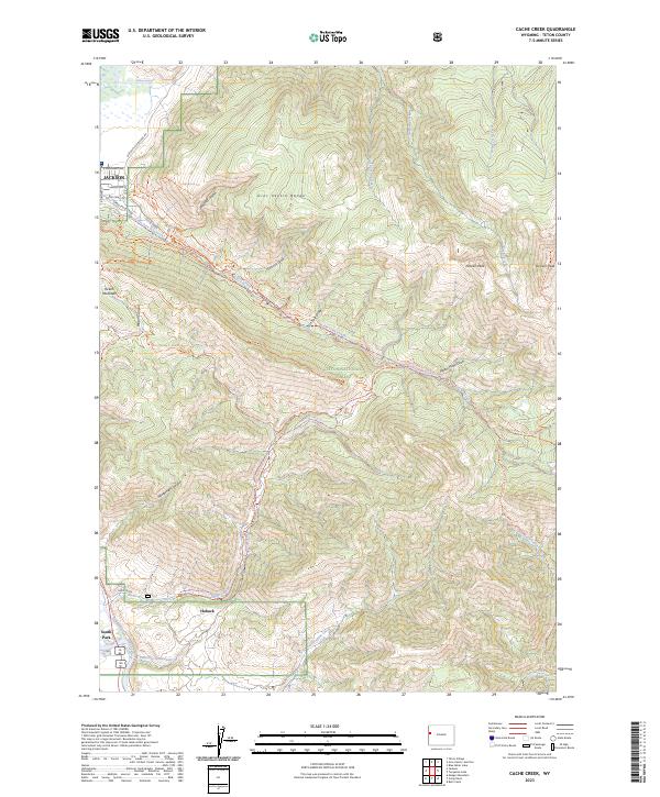 USGS Topographic Map – Cache Creek