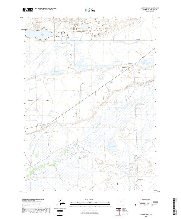 USGS Topographic Map – Caldwell Lake