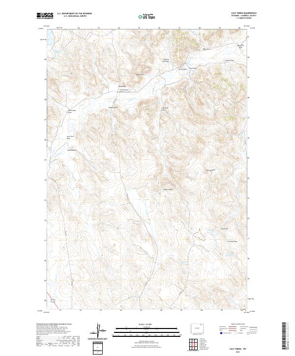 USGS Topographic Map – Calf Creek