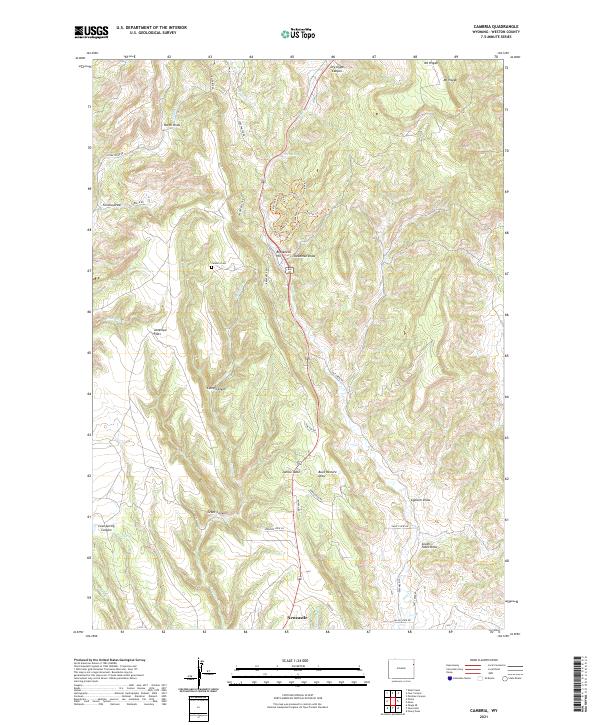 USGS Topographic Map – Cambria