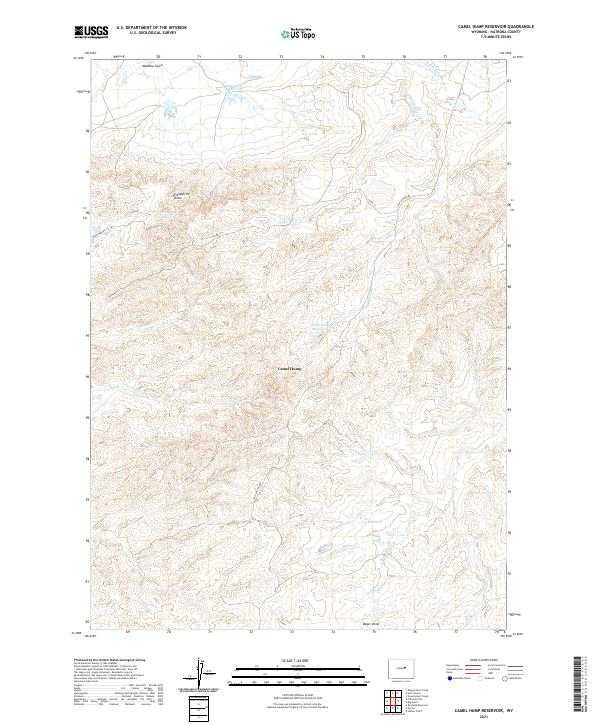 USGS Topographic Map – Camel Hump Reservoir