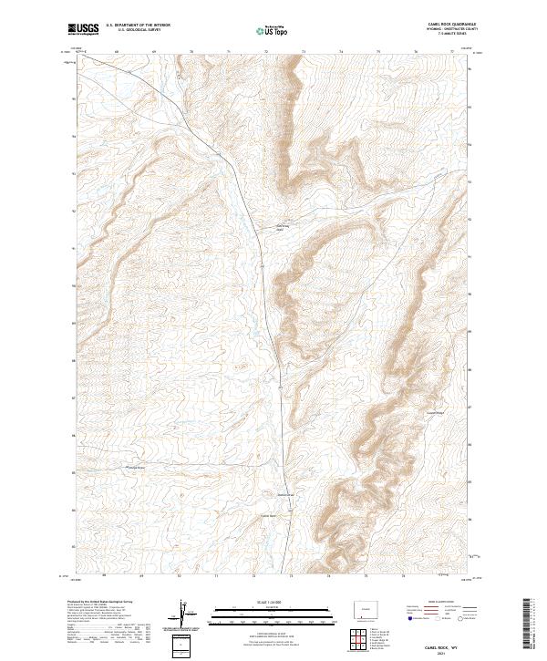 USGS Topographic Map – Camel Rock