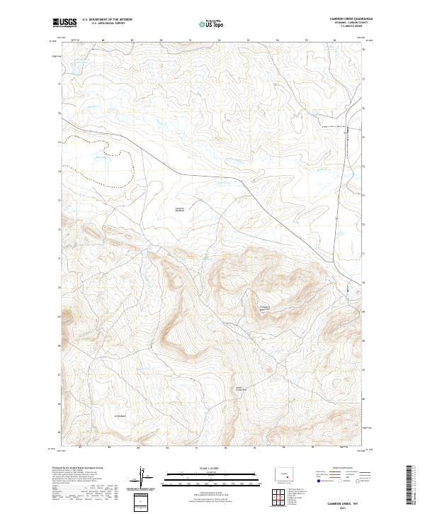 USGS Topographic Map – Cameron Creek