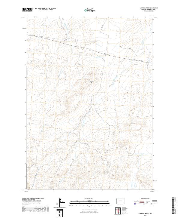 USGS Topographic Map – Campbell Ridge
